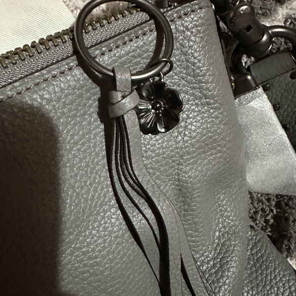 Coach Charcoal Leather Shoulder Bag - Picture 9 of 11